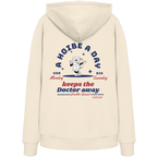 A Hoibe a Day keeps the Doctor away - dunkelblaue Variante - Backprint - Hoodie