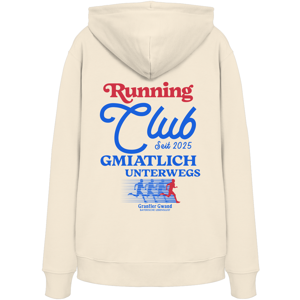 Running Club - blaue Variante - Backprint - Hoodie