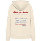 Biergarteln - rote Variante - Backprint - Hoodie