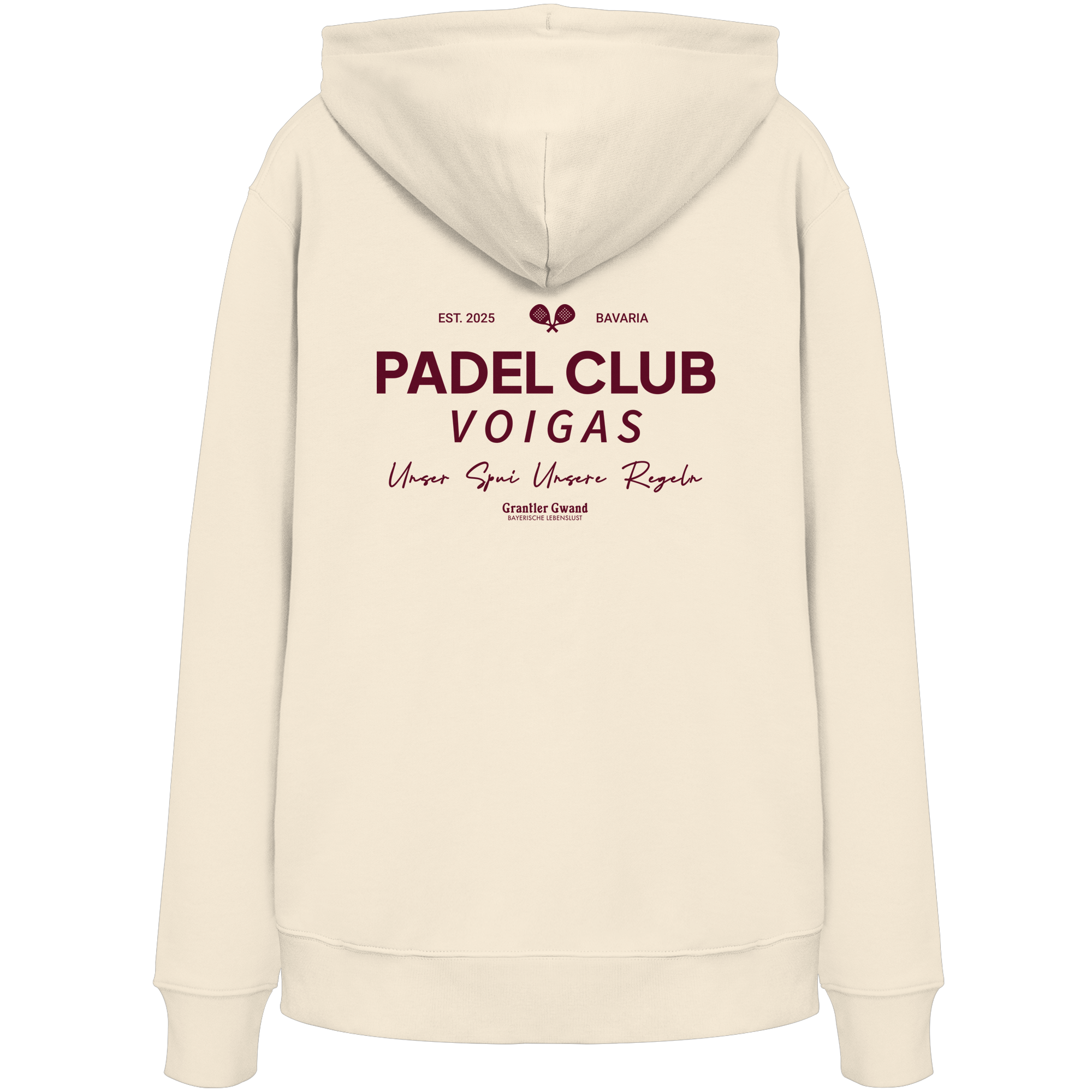 Padel Club - rote Variante - Backprint - Hoodie