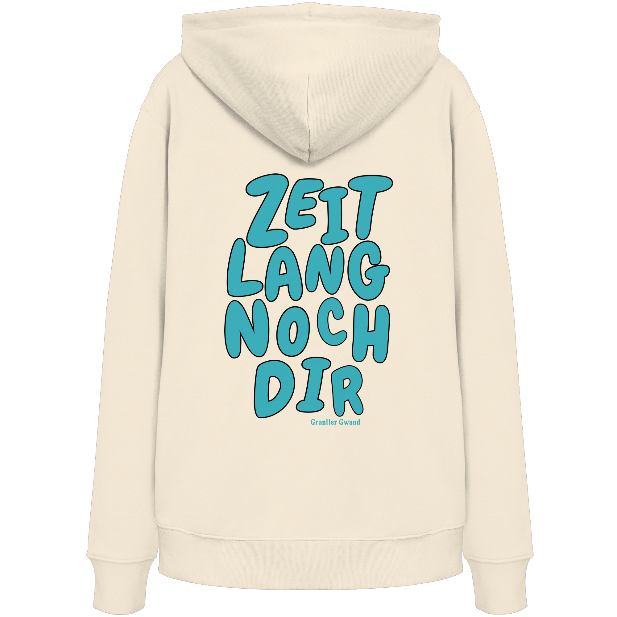 Zeitlang noch dir - grüne Variante - Backprint - Hoodie