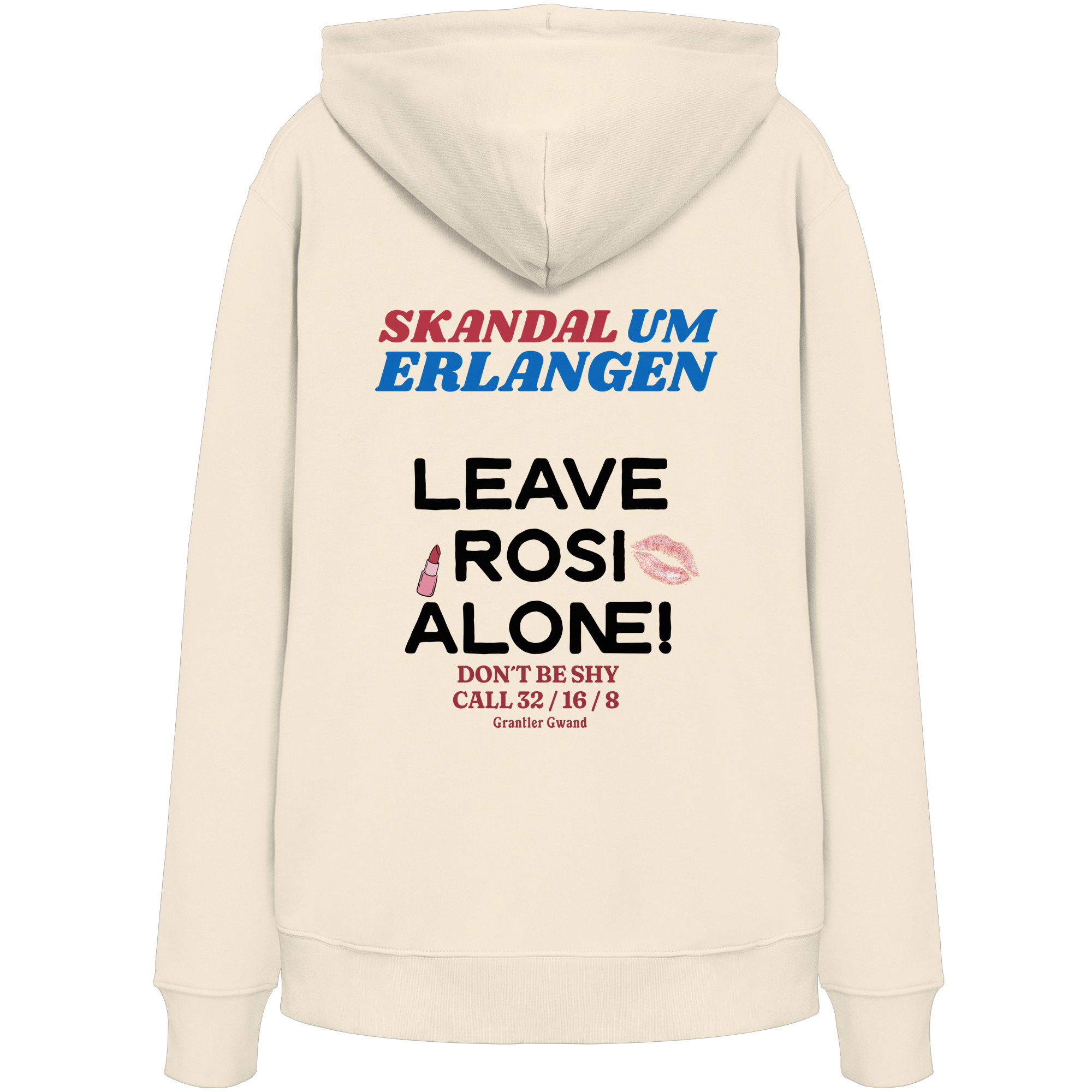 Skandal um Erlangen - helle Variante - Backprint - Hoodie