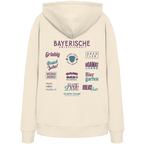Bayerische Gmiatlichkeit - lila Variante - Backprint - Hoodie