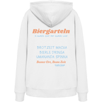 Biergarteln - orangene Variante - Backprint - Hoodie