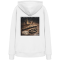 Weißer Unisex-Hoodie mit großem Backprint „In Grantln we Trust“. Vintage-Motiv mit bayerischem Charme und rustikalen Elementen im modernen Streetwear-Design. Premium-Hoodie für Damen und Herren, designed und bedruckt in Bayern von Grantler Gwand.