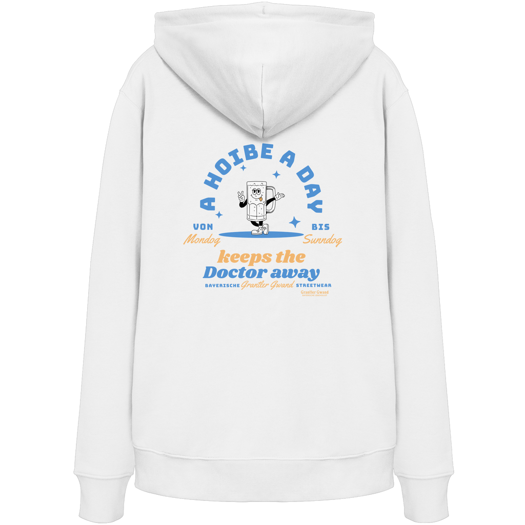 A Hoibe a Day keeps the Doctor away - hellblaue Variante - Backprint - Hoodie