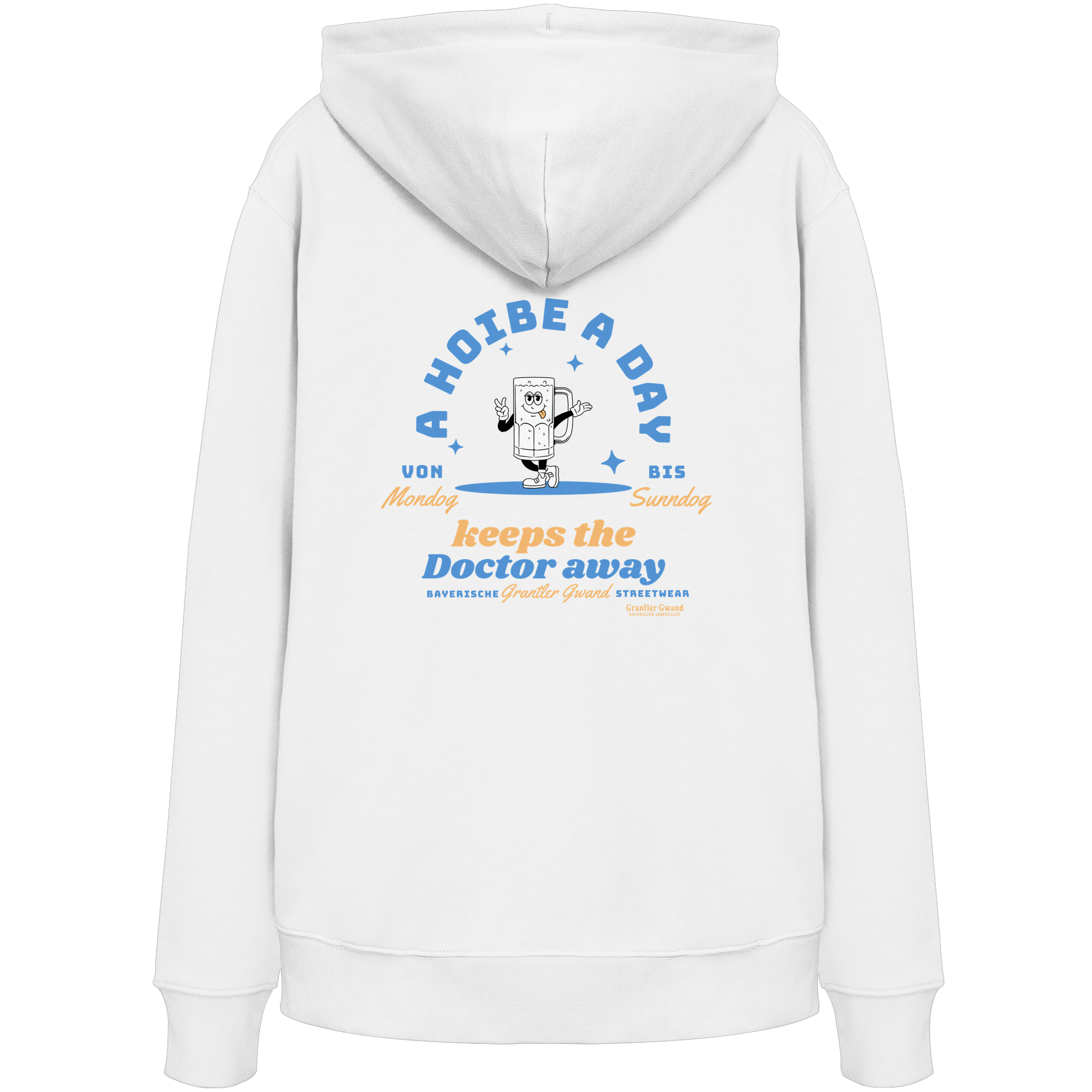 A Hoibe a Day keeps the Doctor away - hellblaue Variante - Backprint - Hoodie