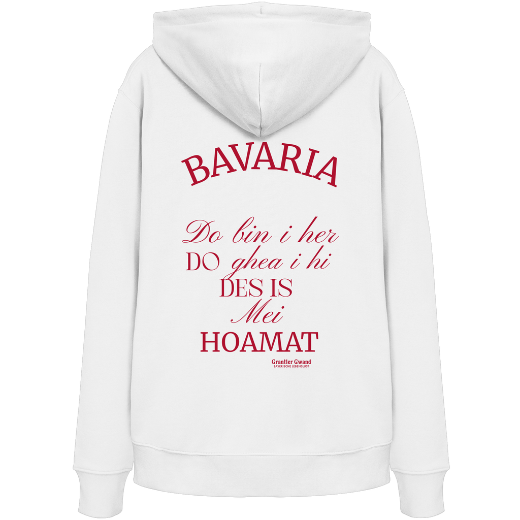 Bavaria do bin i her - rote Variante - Backprint - Hoodie