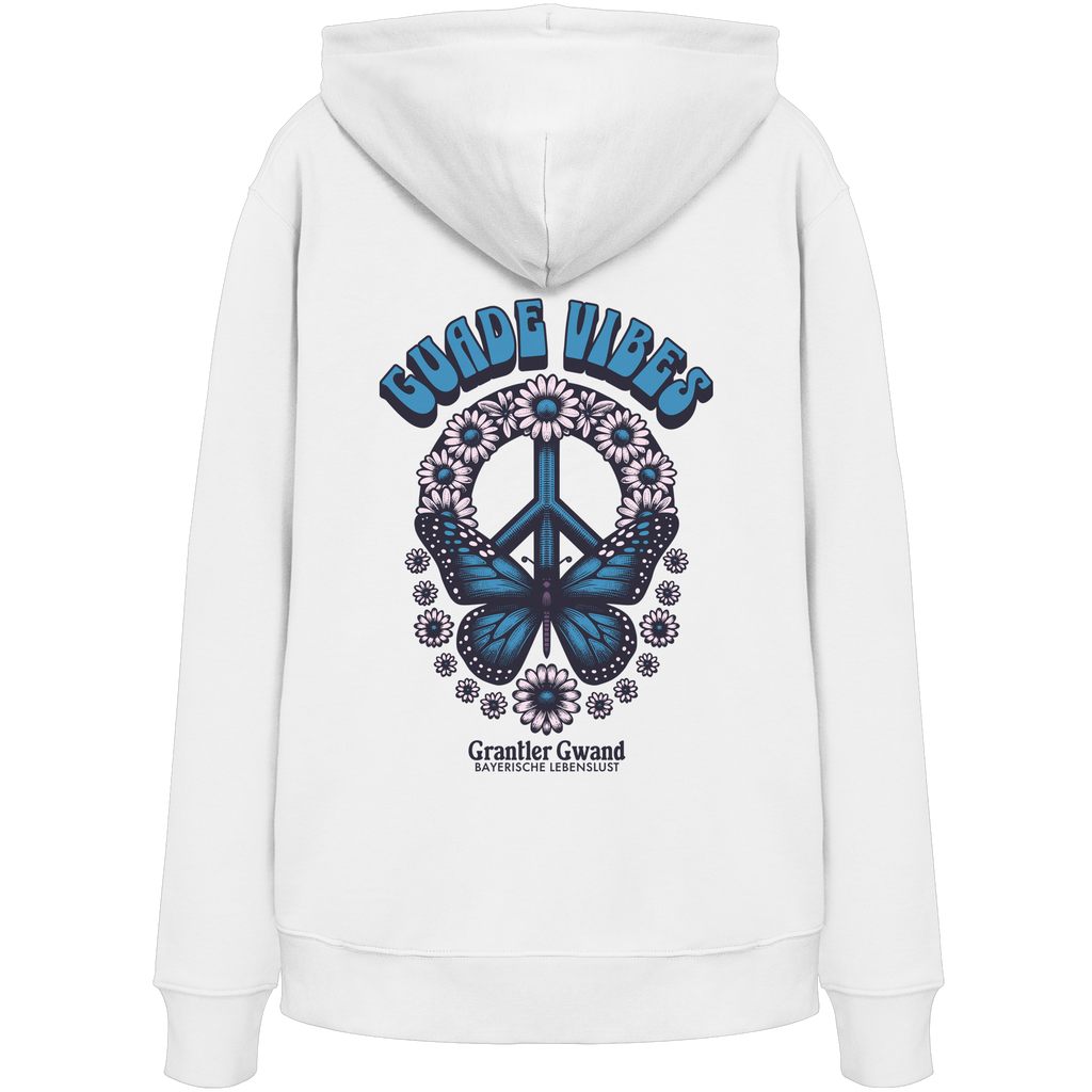 Guade Vibes Schmetterling - blaue Variante - Backprint - Hoodie