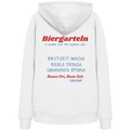 Biergarteln - rote Variante - Backprint - Hoodie