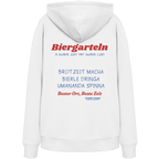 Biergarteln - rote Variante - Backprint - Hoodie