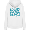 Wuid und frei schlog i aus da Reih - grüne Variante - Hoodie