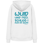 Wuid und frei schlog i aus da Reih - grüne Variante - Hoodie