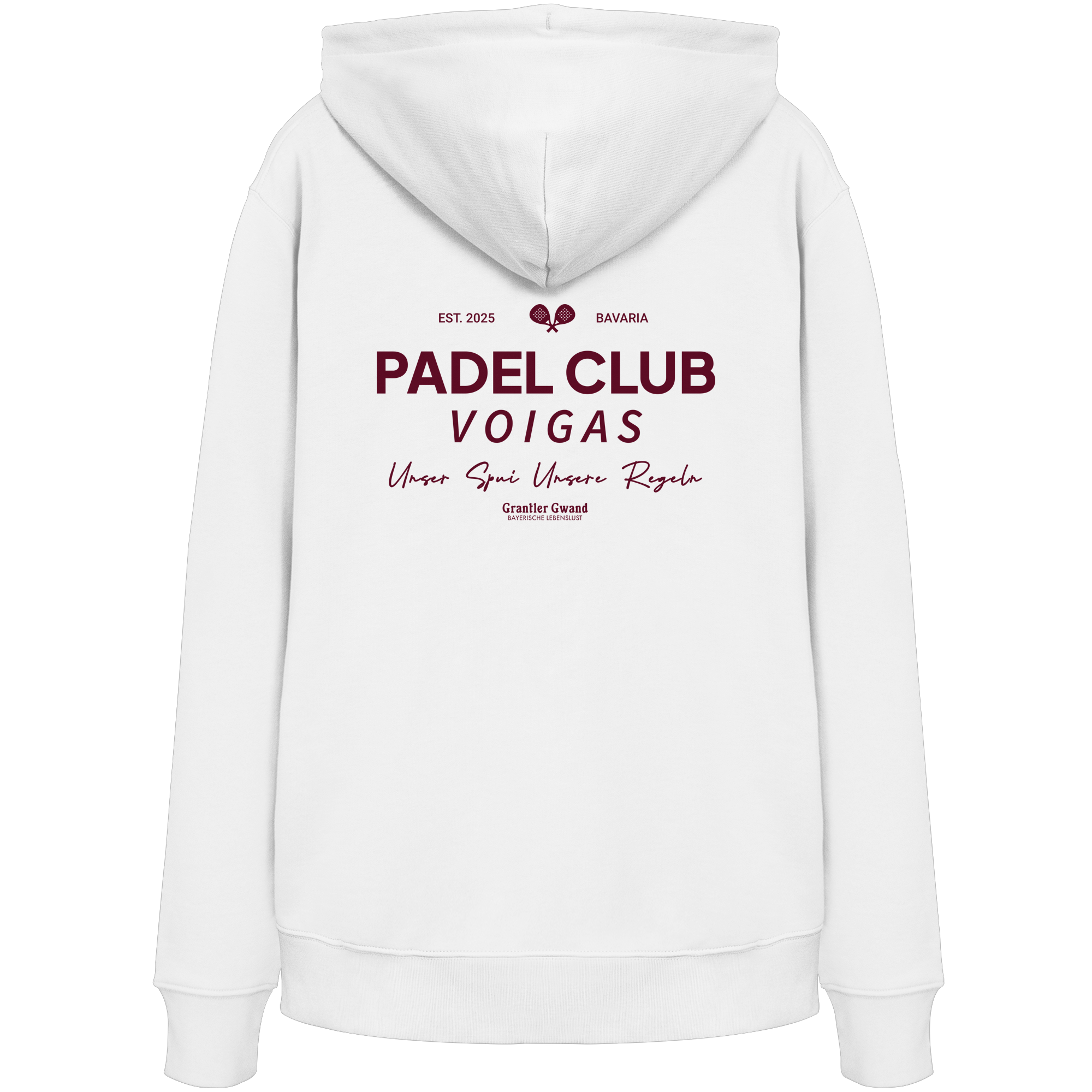 Padel Club - rote Variante - Backprint - Hoodie