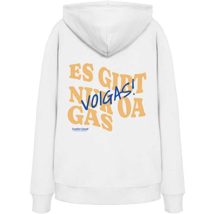 Es gibt nur oa Gas - gelbe Variante - Backprint - Hoodie