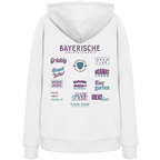 Bayerische Gmiatlichkeit - lila Variante - Backprint - Hoodie