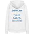 Support your local Wirtshaus - blaue Variante - Backprint - Hoodie