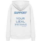 Support your local Wirtshaus - blaue Variante - Backprint - Hoodie