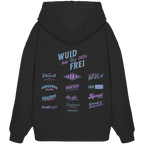Wuid & Frei - Lila Variante - Backprint - Oversize Hoodie