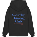Saturday Drinking Club - Blaue Variante - Backprint - Oversize Hoodie