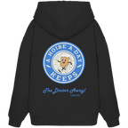 A Hoibe a Day Biermaskottchen - blaue Variante - Backprint - Oversize Hoodie