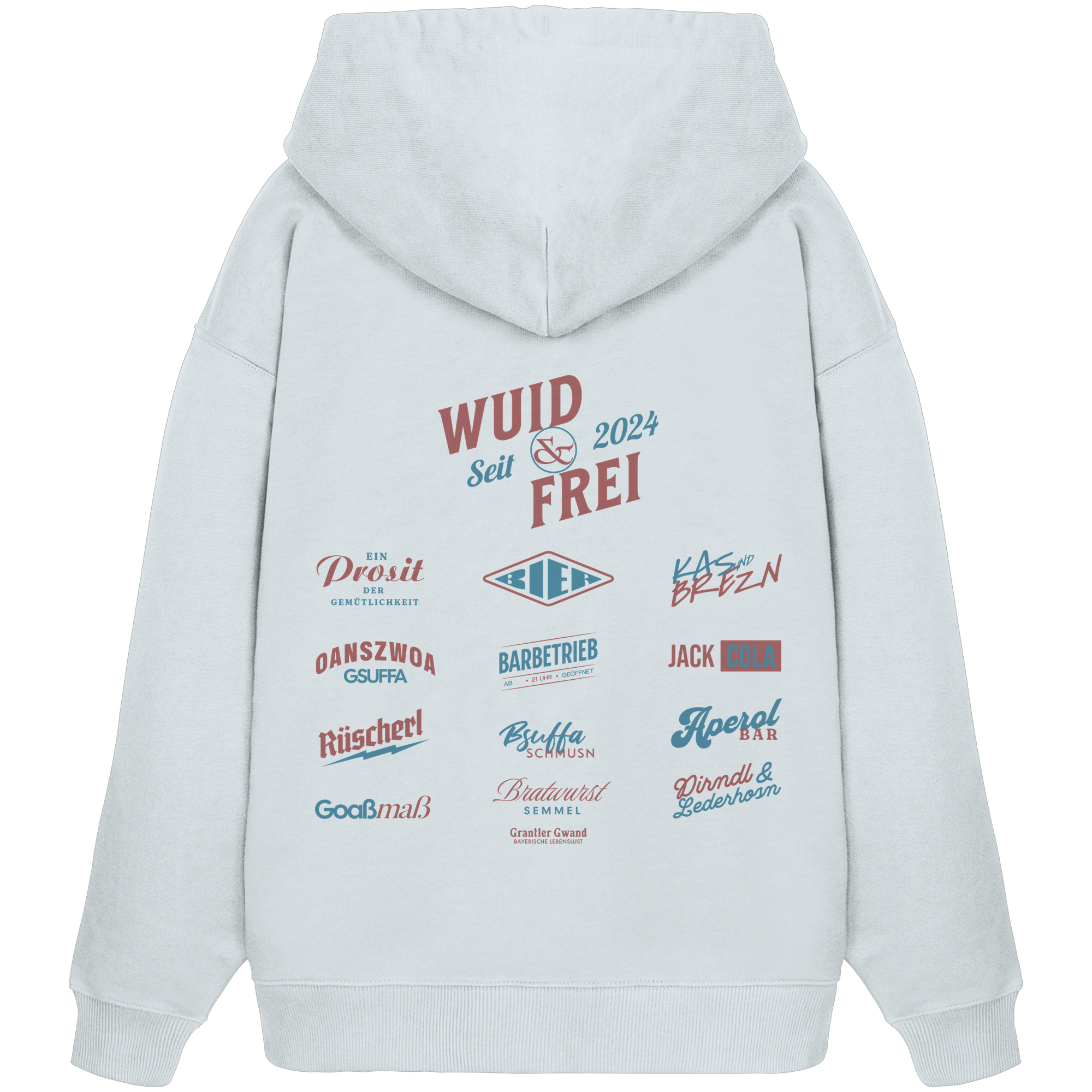 Wuid und frei - Oversize Hoodie