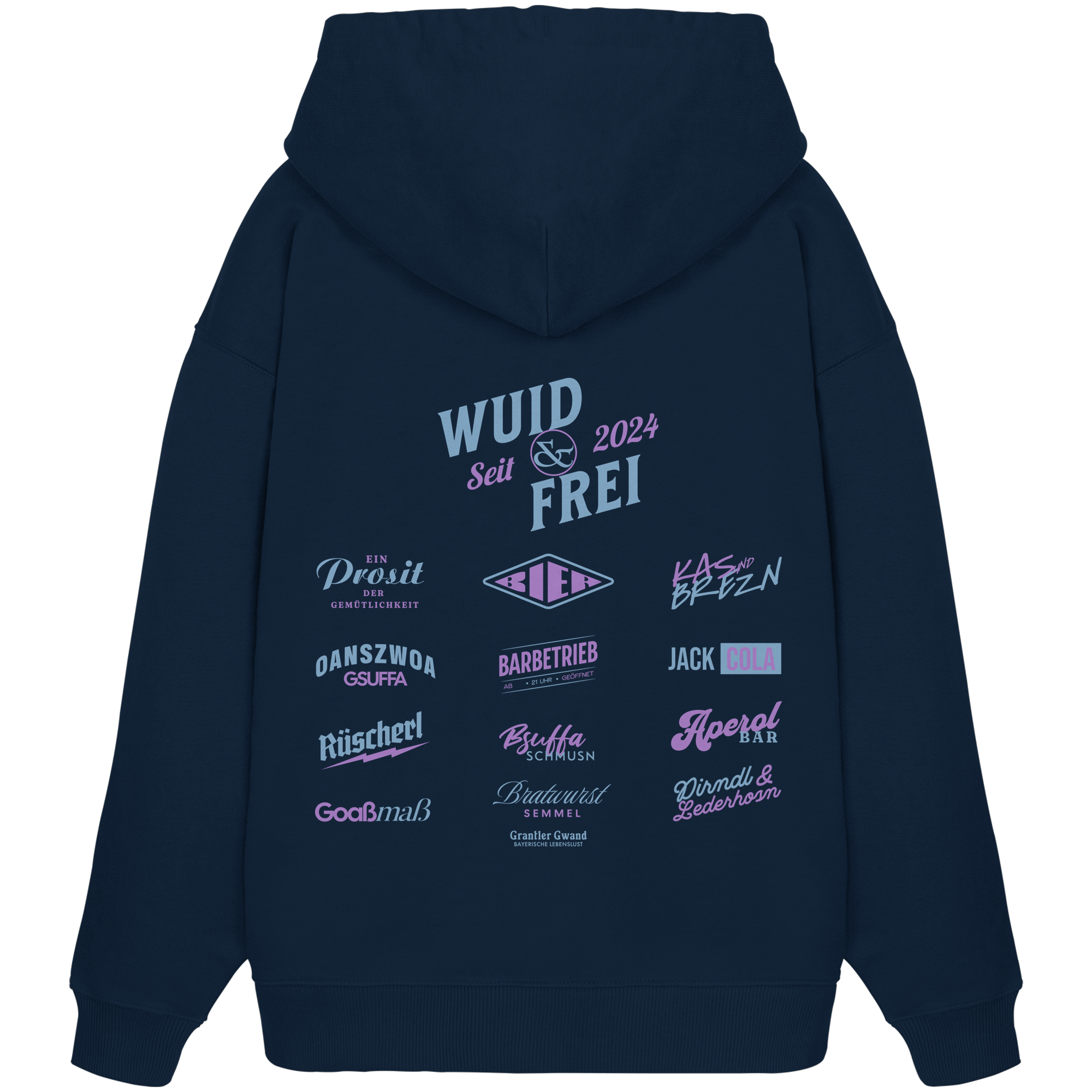 Wuid und frei - Oversize Hoodie