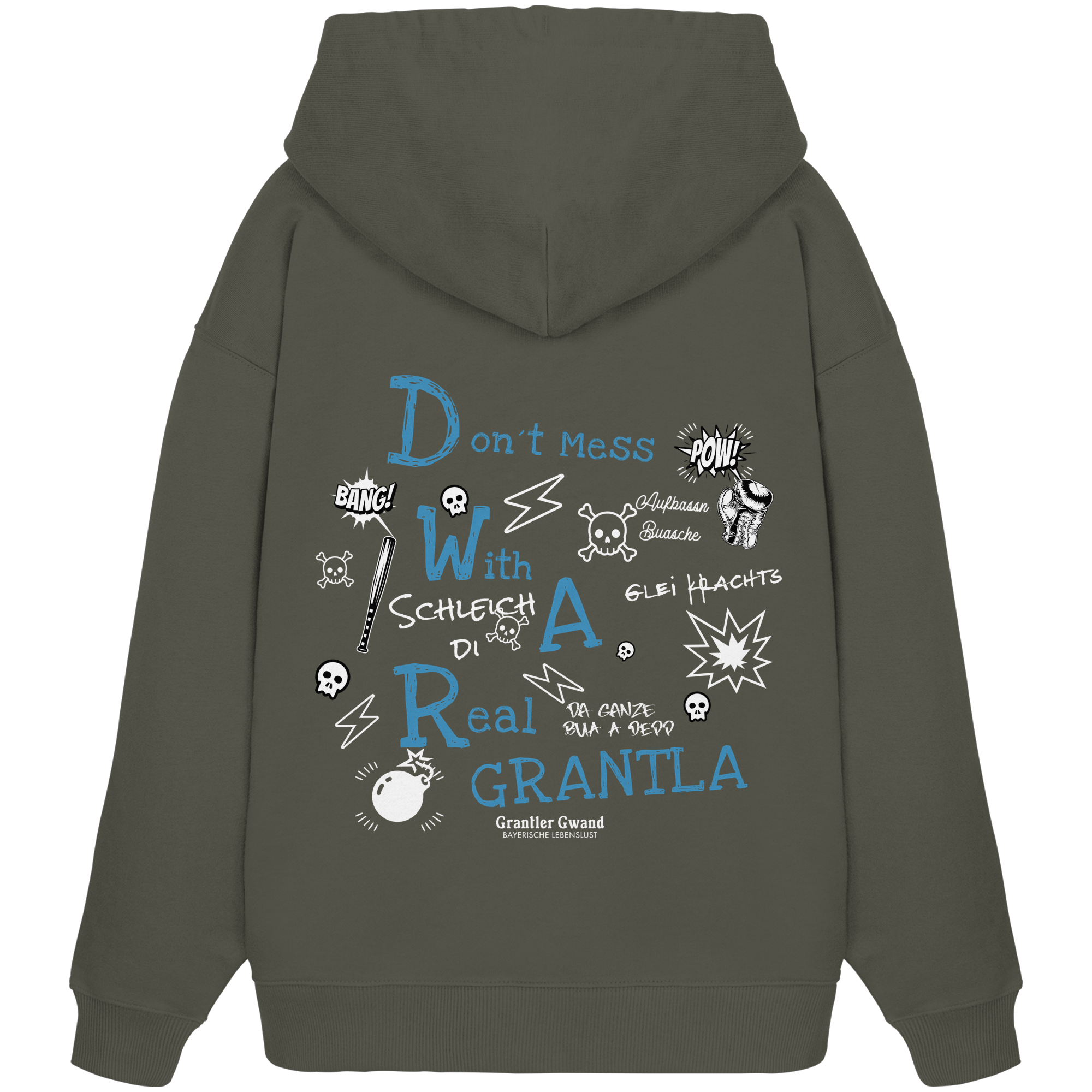 Don´t mess with a real Grantla -  Oversize Hoodie