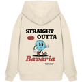 Straight outta Bavaria Maskottchen - Backprint - Oversize Hoodie