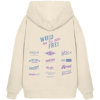 Wuid & Frei - Lila Variante - Backprint - Oversize Hoodie