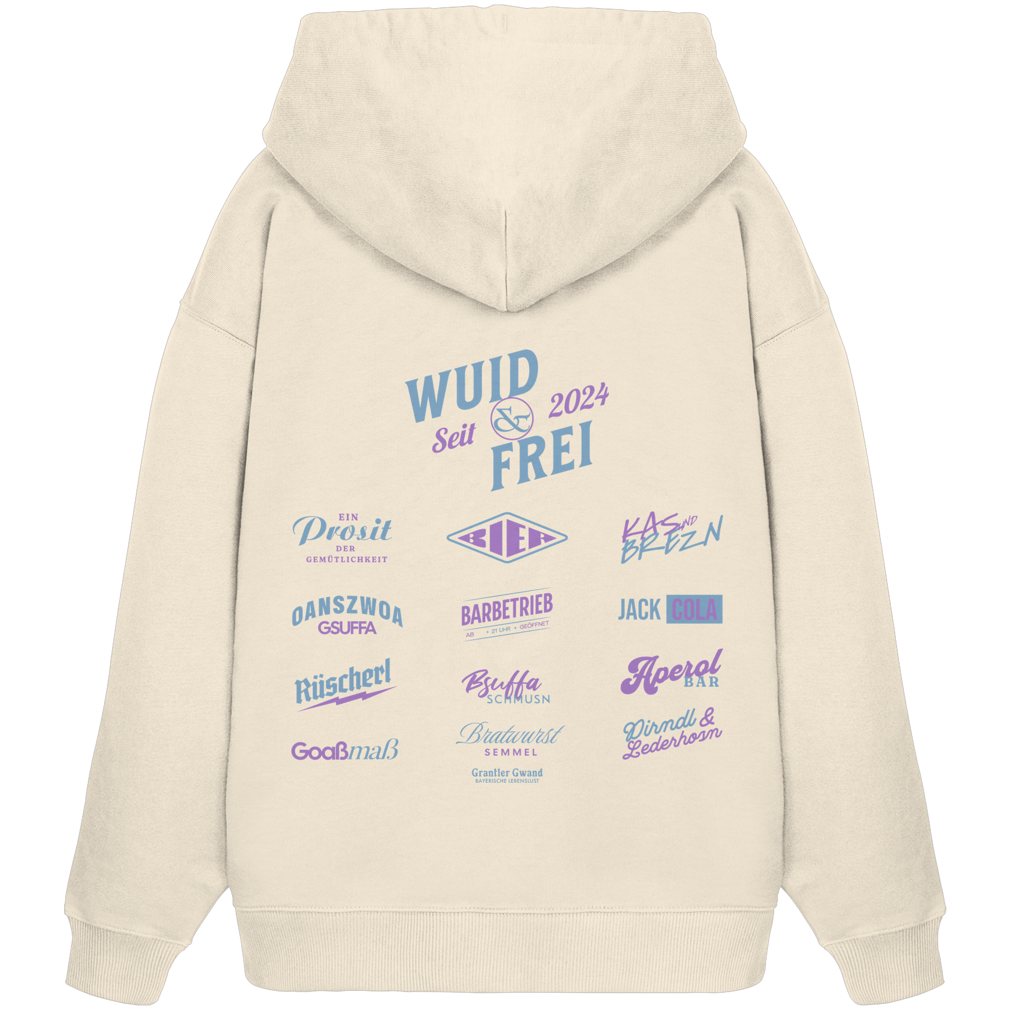 Wuid und frei - Oversize Hoodie