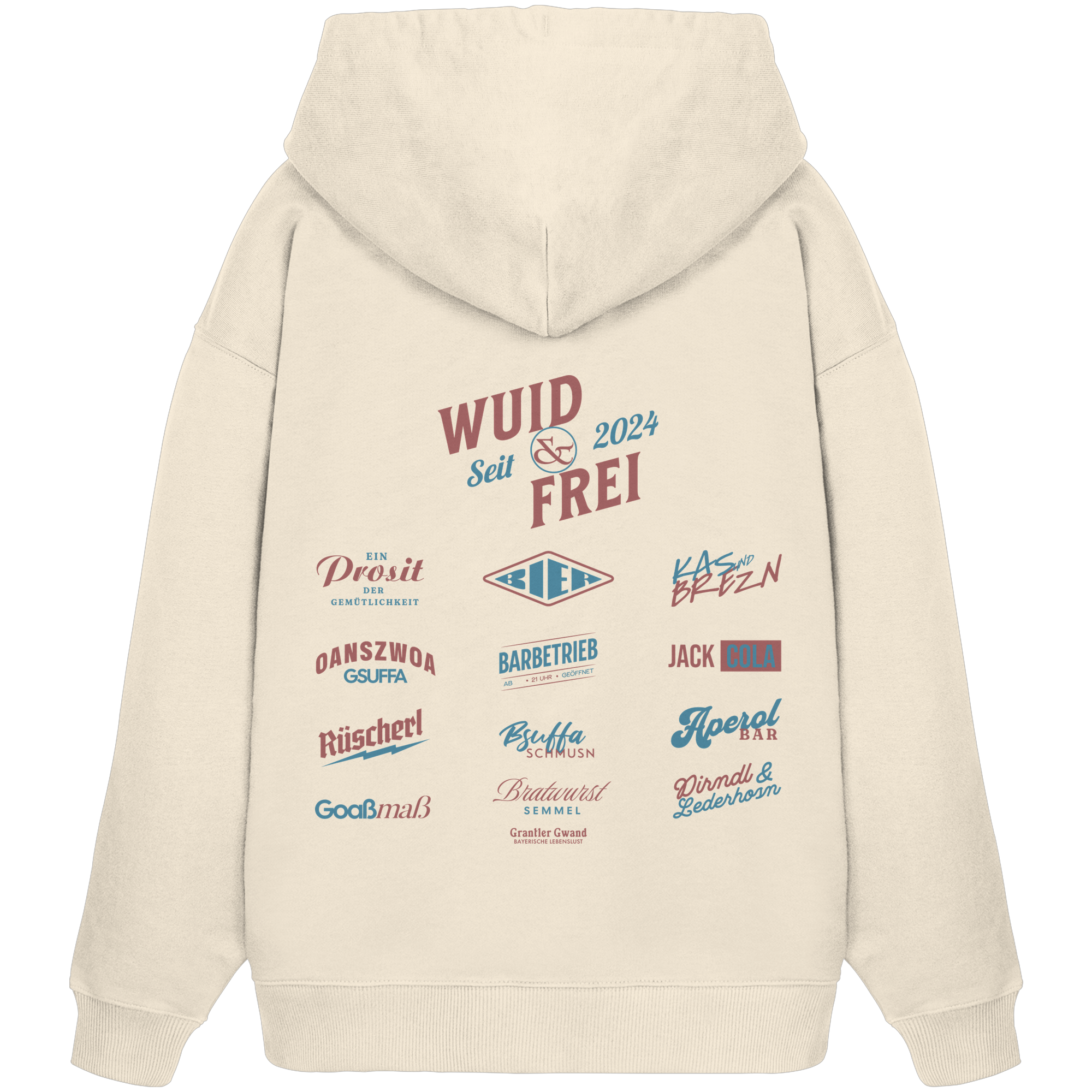 Wuid und frei - Oversize Hoodie