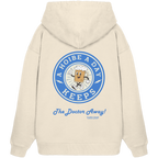 A Hoibe a Day Biermaskottchen - blaue Variante - Backprint - Oversize Hoodie