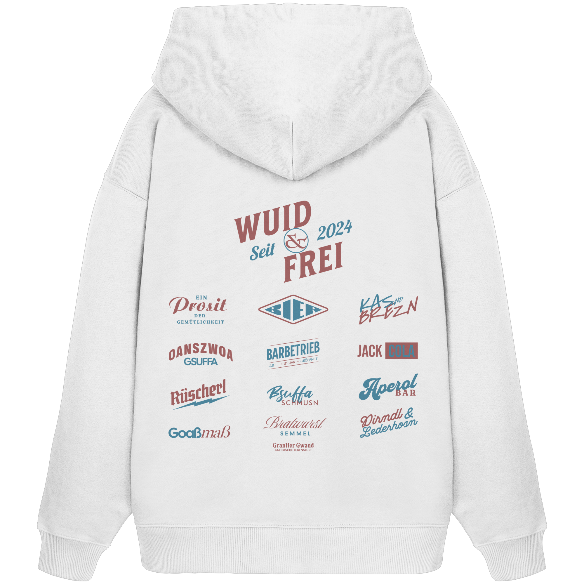 Wuid und frei - Oversize Hoodie