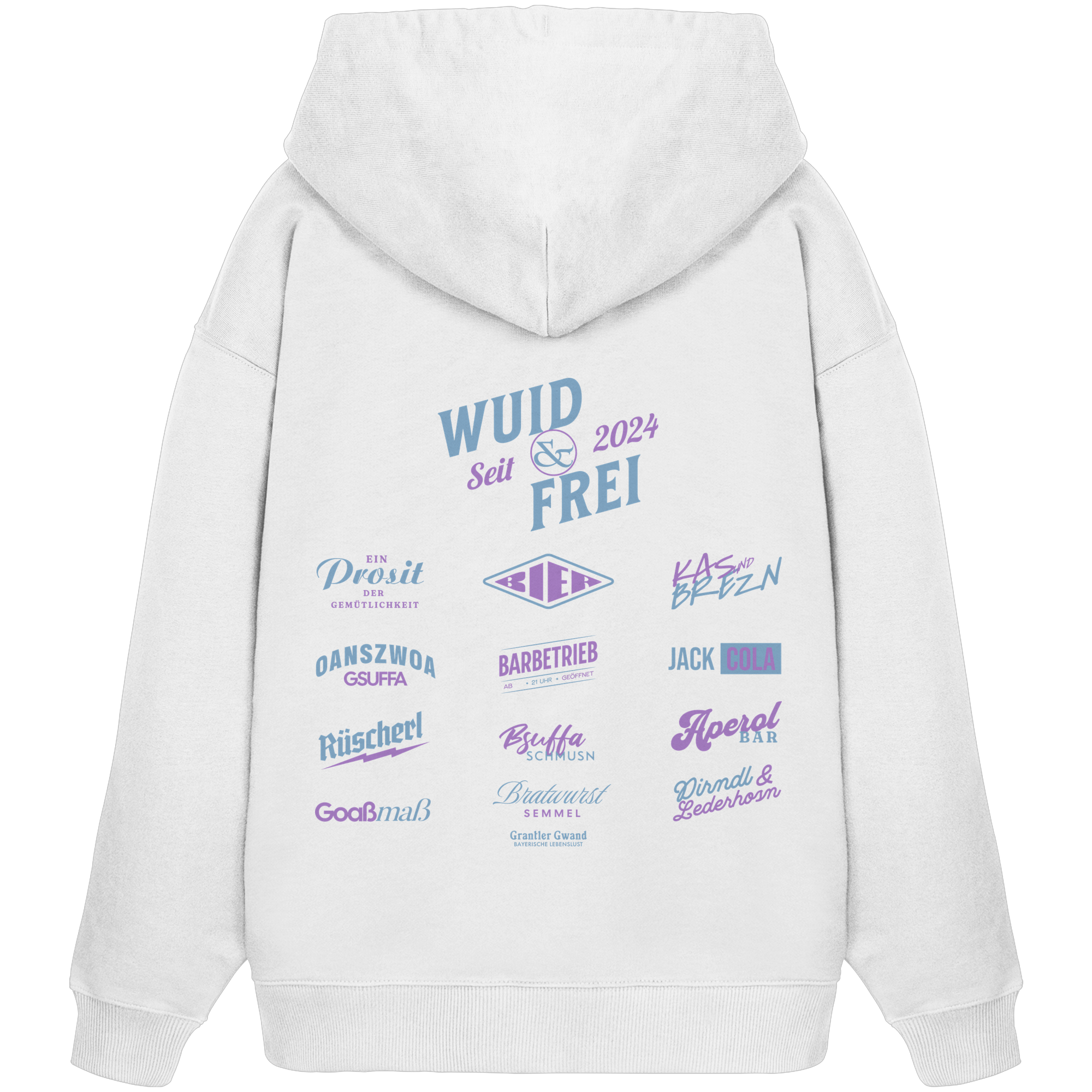 Wuid und frei - Oversize Hoodie
