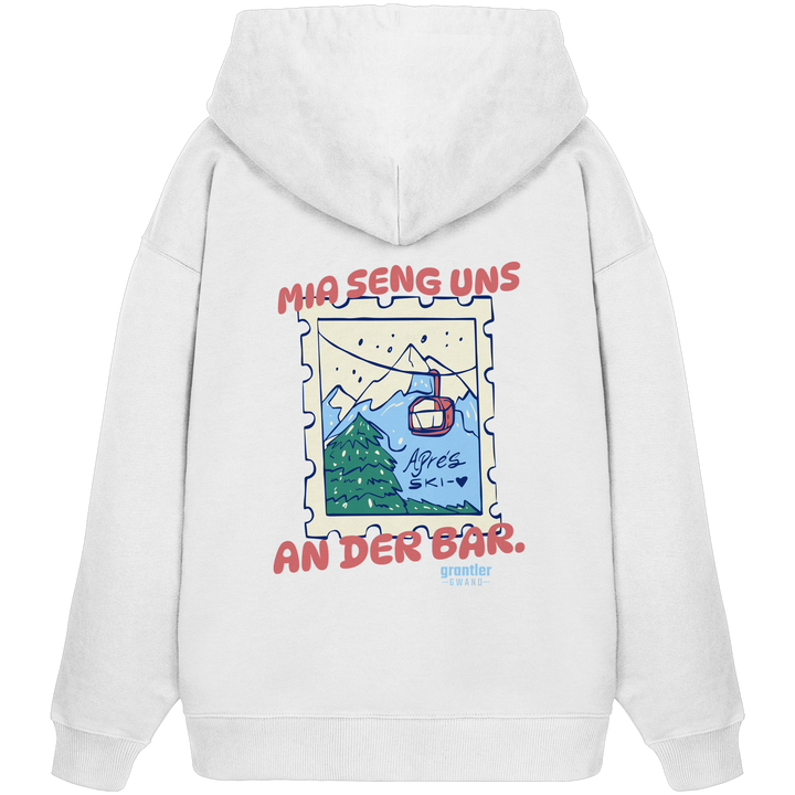 Mia seng uns an der Bar. - Organic Oversize Hoodie