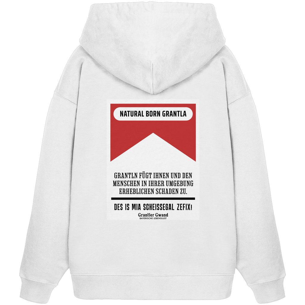 Natural Born Grantla - rote Variante - Backprint - Oversize Hoodie
