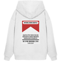Natural Born Grantla - rote Variante - Backprint - Oversize Hoodie