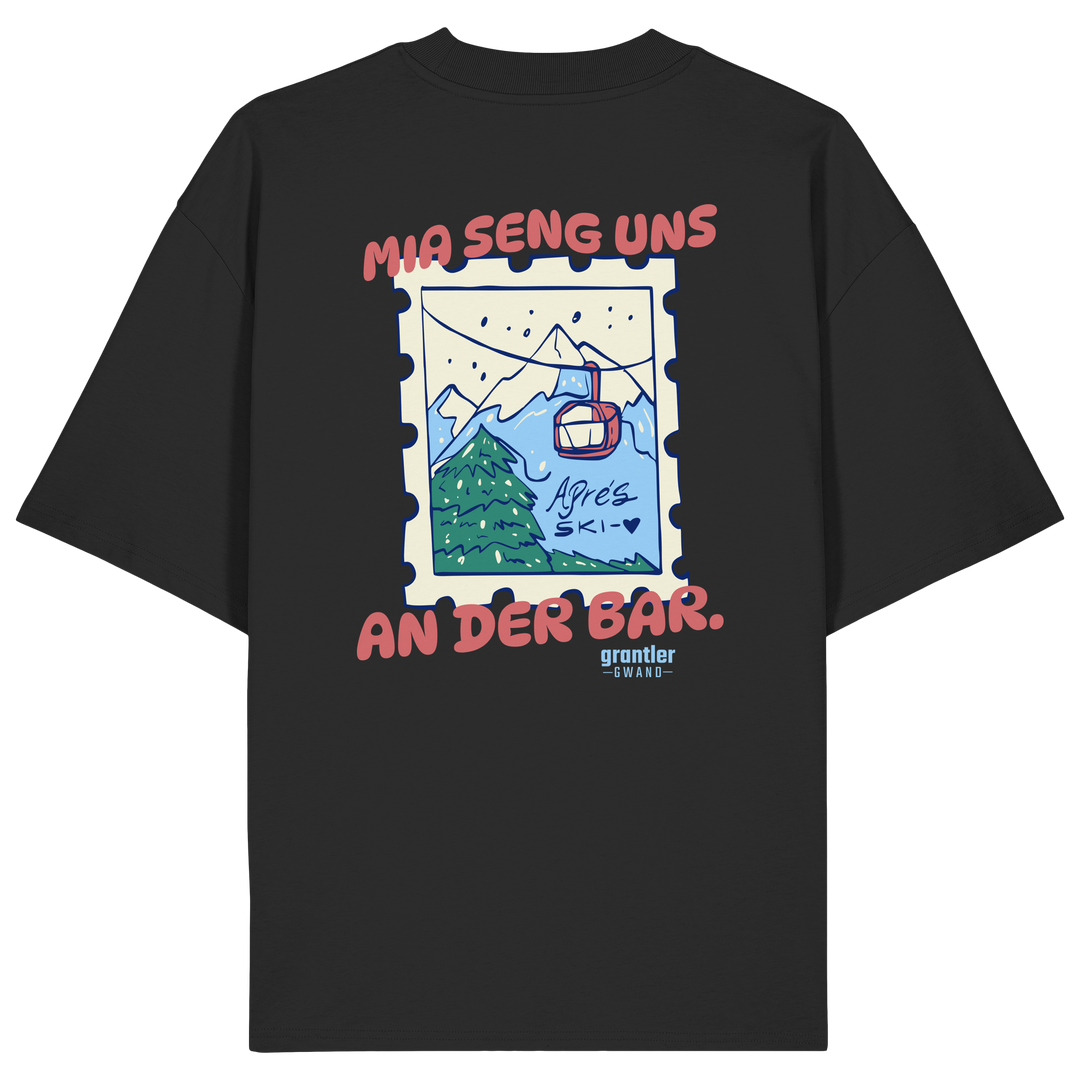 Mia seng uns an der Bar. - Organic Oversize Shirt