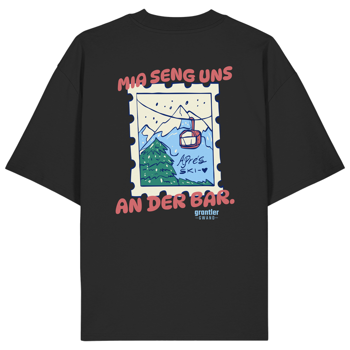 Mia seng uns an der Bar. - Organic Oversize Shirt