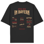 Steil geh in Bayern - rote Variante - Backprint - Oversize Shirt