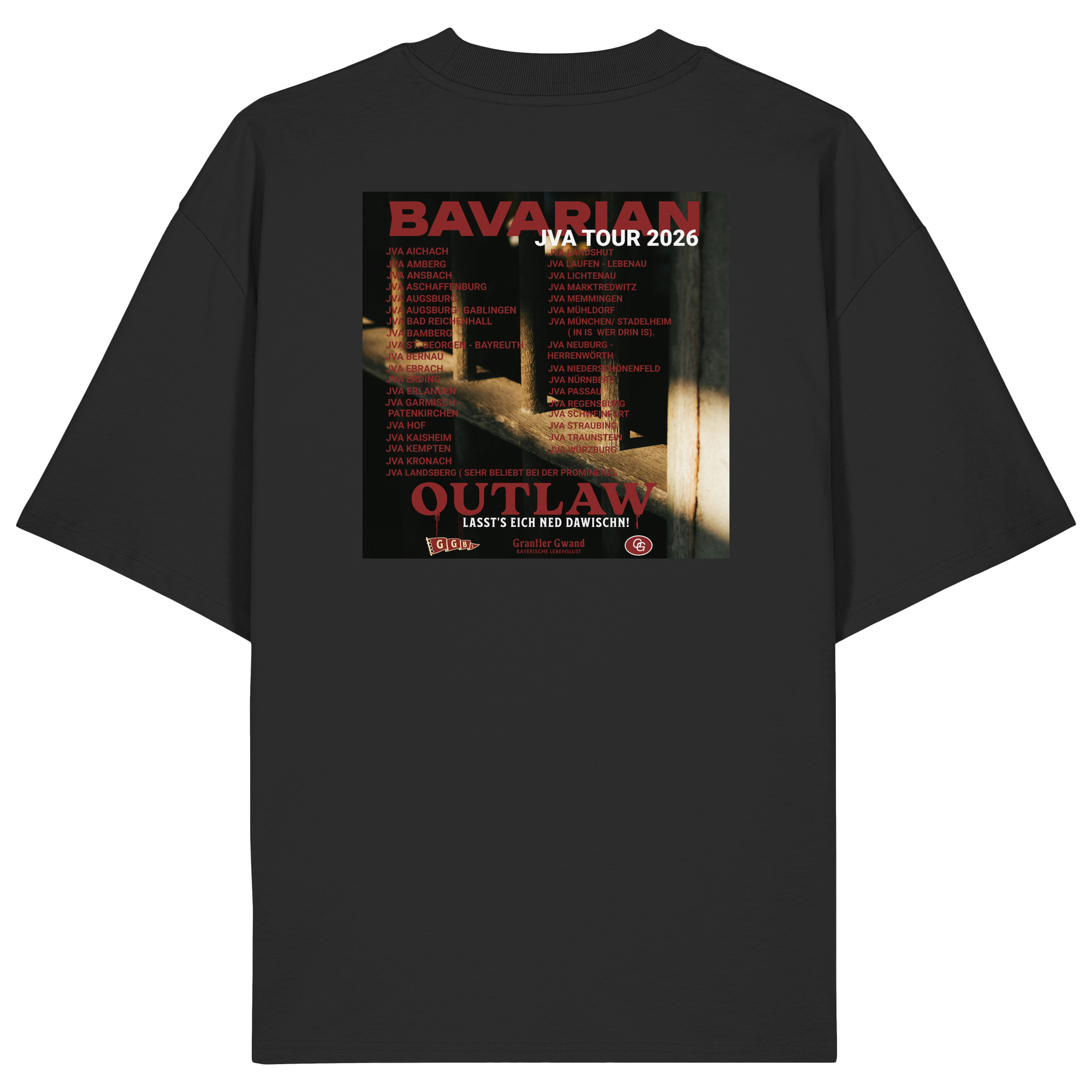 Bavarian Outlaw - Backprint - Oversize Shirt