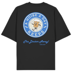 A Hoibe a Day Biermaskottchen - blaue Variante - Backprint - Oversize Shirt