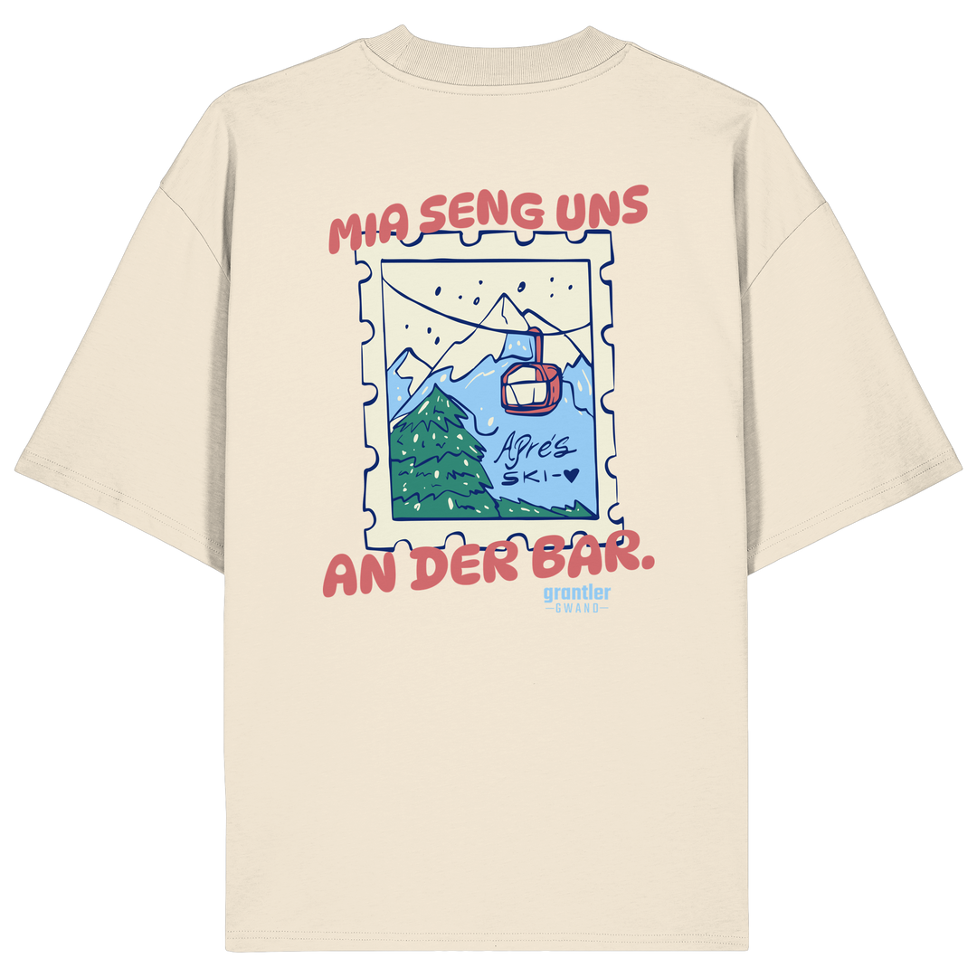 Mia seng uns an der Bar. - Organic Oversize Shirt