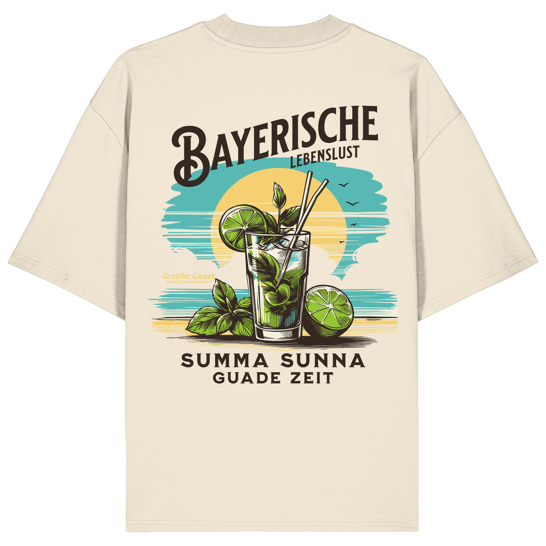 Summa Sunna Guade Zeit - Backprint - Oversize Shirt