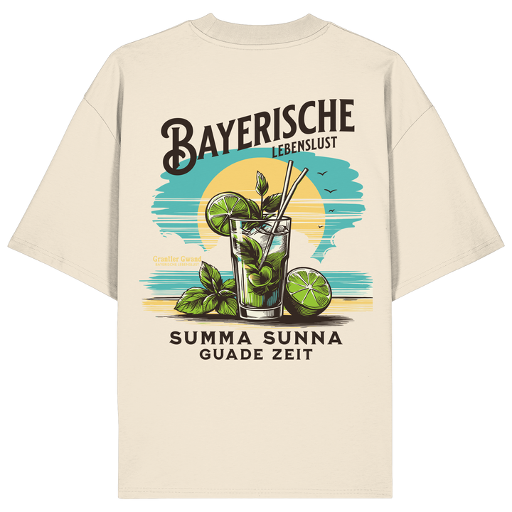 Summa Sunna Guade Zeit - Backprint - Oversize Shirt