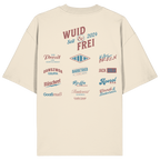 Wuid & Frei-  Rote Variante - Backprint - Oversize Shirt