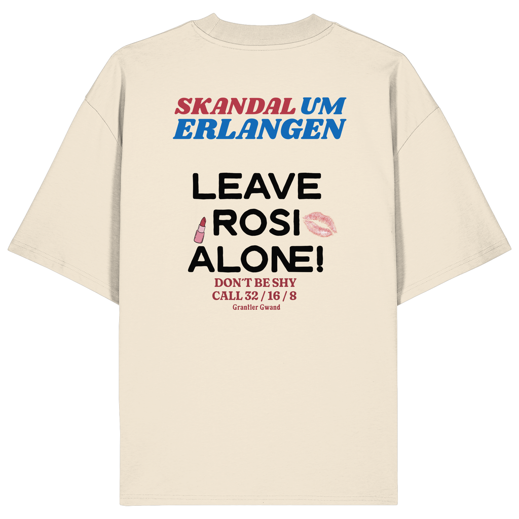 Skandal um Erlangen - helle Variante - Backprint - Oversize Shirt