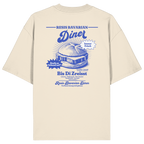 Resis Bavarian Diner - blaue Variante - Backprint - Oversize Shirt