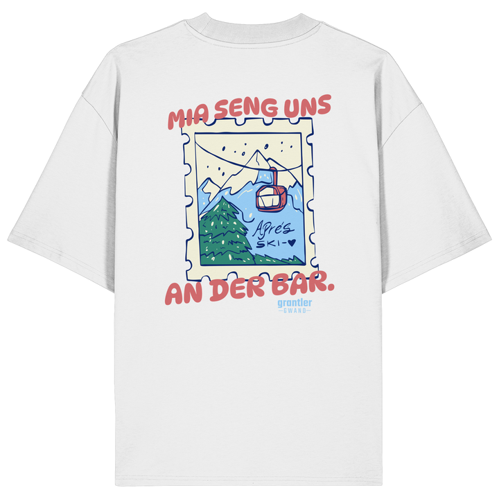 Mia seng uns an der Bar. - Organic Oversize Shirt